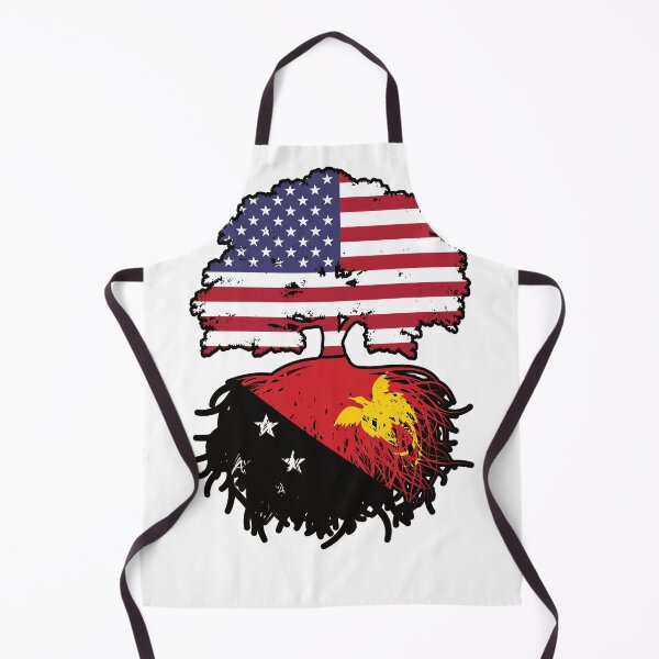 Item preview, Papua New Guinea Papuan American USA Tree Roots Flag designed and sold by FlagX.