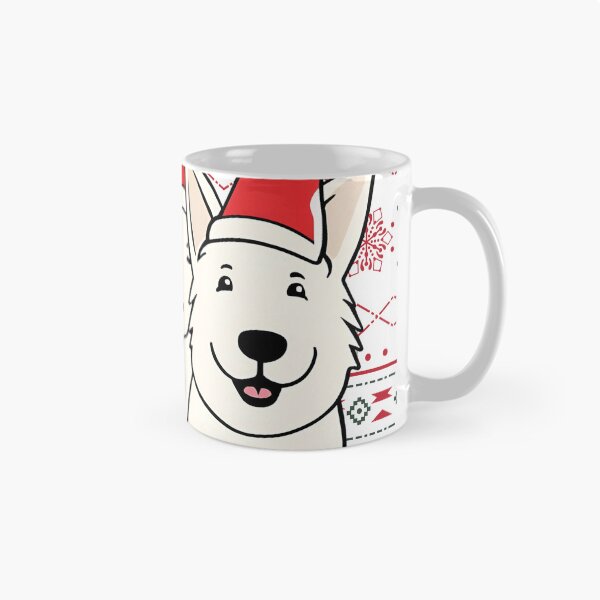 Item preview, Festive Swiss Shepherds in Santa Hats - Christmas Sweater Design for Holiday Products designed and sold by GoodyPaws.