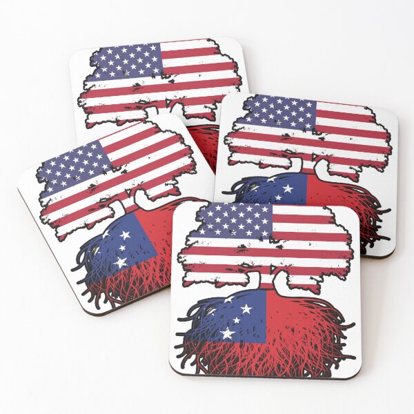 Item preview, Samoa Samoan American USA Tree Roots Flag designed and sold by FlagX.
