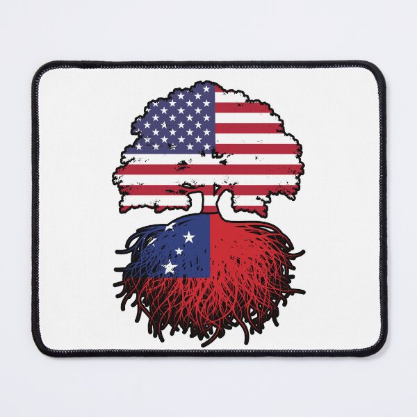 Item preview, Samoa Samoan American USA Tree Roots Flag designed and sold by FlagX.