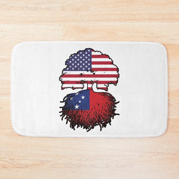 Item preview, Samoa Samoan American USA Tree Roots Flag designed and sold by FlagX.