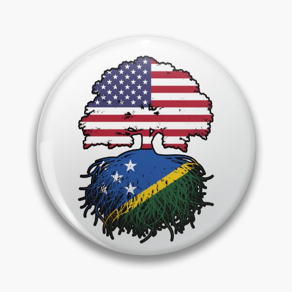 Item preview, Solomon Islands Solomon Islander American USA Tree Roots Flag designed and sold by FlagX.
