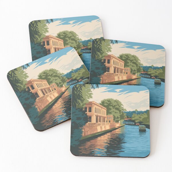 Item preview, Rockhampton Vintage Travel Poster designed and sold by TravelerRat.
