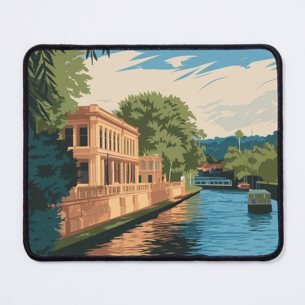 Item preview, Rockhampton Vintage Travel Poster designed and sold by TravelerRat.