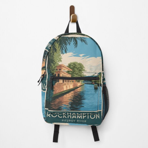 Item preview, Rockhampton Vintage Travel Poster designed and sold by TravelerRat.