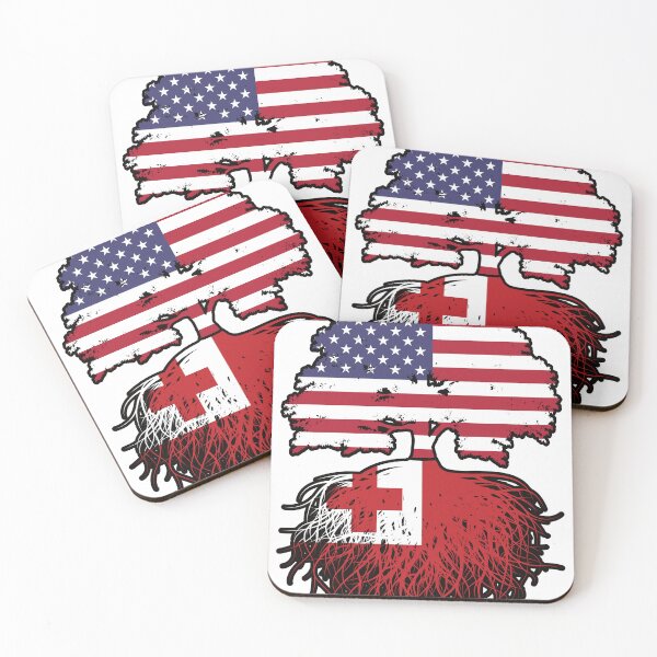 Item preview, Tonga Tongan American USA Tree Roots Flag designed and sold by FlagX.