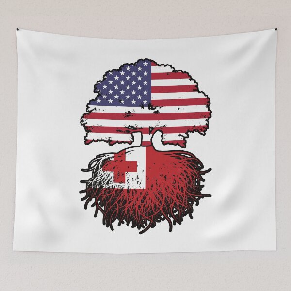Item preview, Tonga Tongan American USA Tree Roots Flag designed and sold by FlagX.
