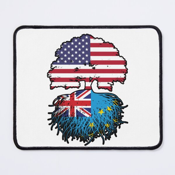 Item preview, Tuvalu Tuvaluan American USA Tree Roots Flag designed and sold by FlagX.