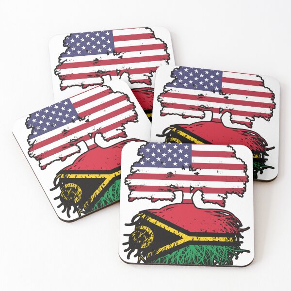 Item preview, Vanuatu Vanuatuan American USA Tree Roots Flag designed and sold by FlagX.
