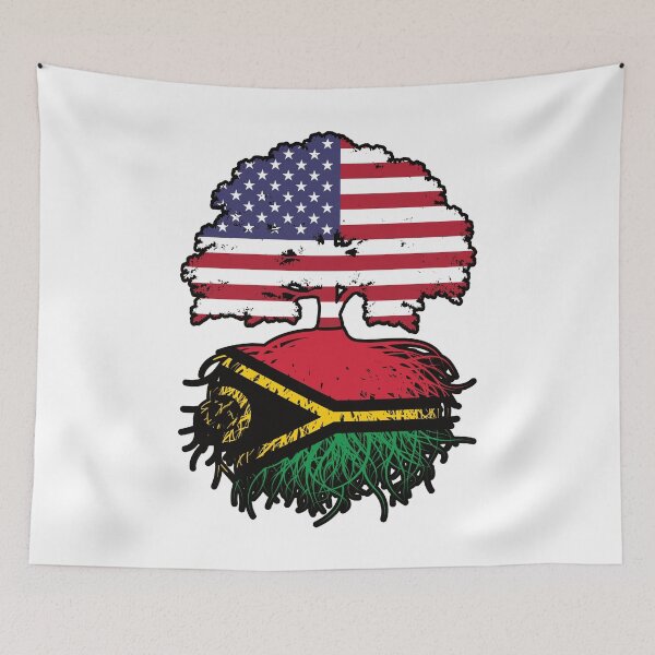 Item preview, Vanuatu Vanuatuan American USA Tree Roots Flag designed and sold by FlagX.