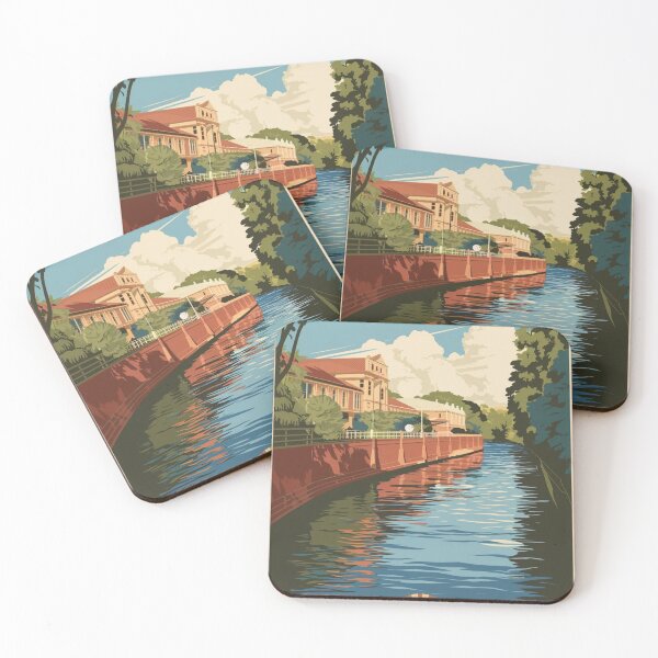 Item preview, Rockhampton Vintage Travel Poster designed and sold by TravelerRat.