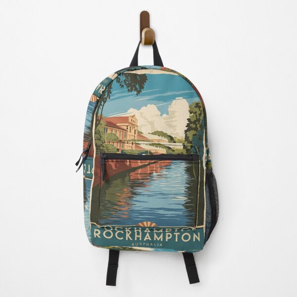 Item preview, Rockhampton Vintage Travel Poster designed and sold by TravelerRat.