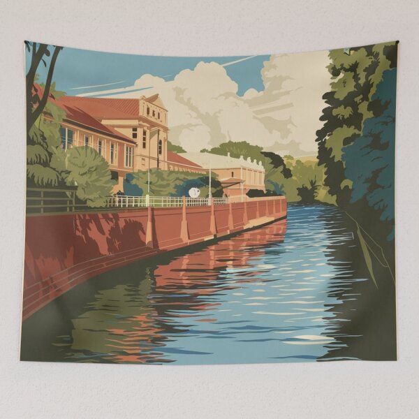 Item preview, Rockhampton Vintage Travel Poster designed and sold by TravelerRat.