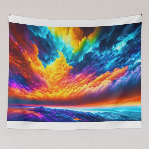 Item preview, Abstract Design - Bold Colors of Sky designed and sold by cabana.space.
