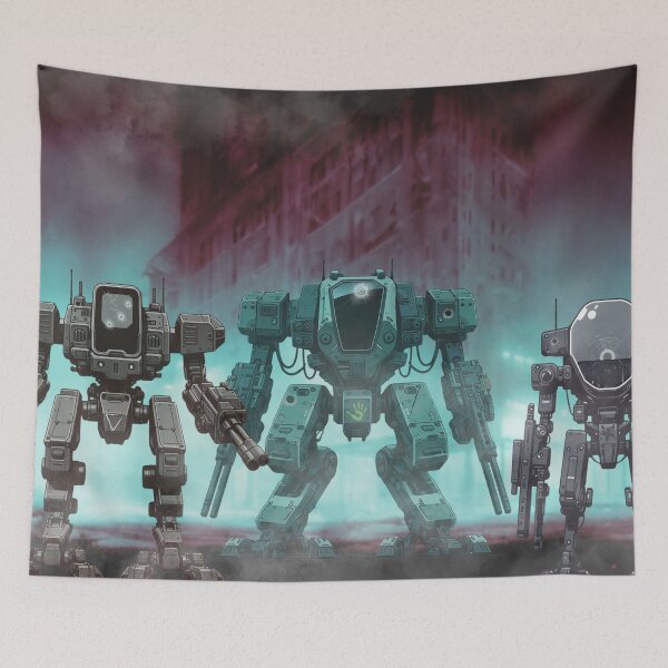 Item preview, Mech Mayhem in the Metropolis designed and sold by ReadytoWork.