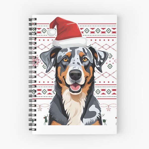 Item preview, Festive Blue Merle Beauceron in Santa Hat - Christmas Sweater Design for Holiday Products designed and sold by GoodyPaws.