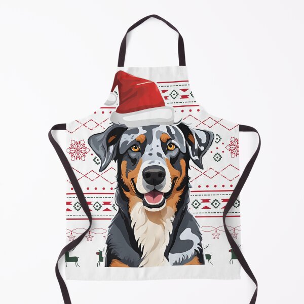 Item preview, Festive Blue Merle Beauceron in Santa Hat - Christmas Sweater Design for Holiday Products designed and sold by GoodyPaws.