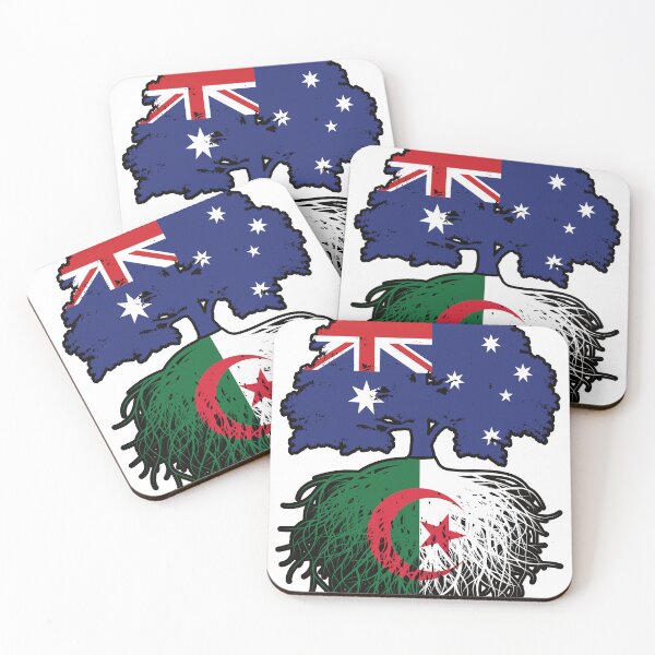 Item preview, Algeria Algerian Australian Australia Tree Roots Flag designed and sold by FlagX.