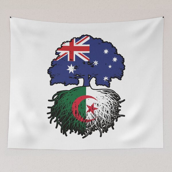 Item preview, Algeria Algerian Australian Australia Tree Roots Flag designed and sold by FlagX.