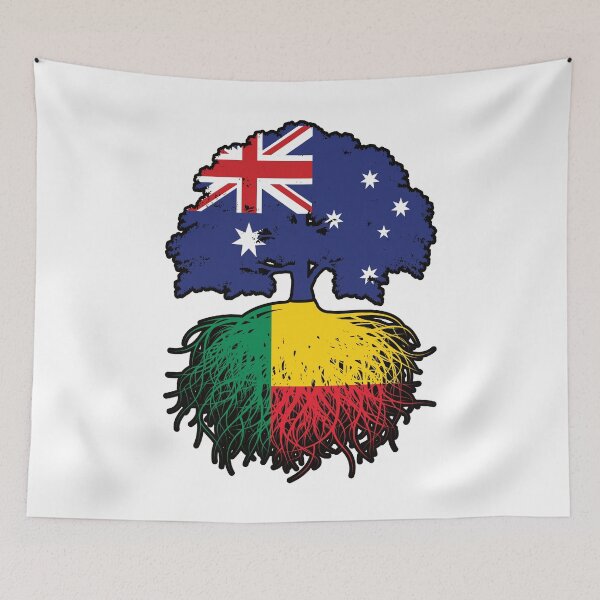 Item preview, Benin Beninese Australian Australia Tree Roots Flag designed and sold by FlagX.