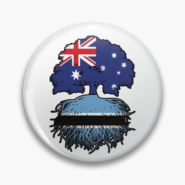 Item preview, Botswana Botswanian Australian Australia Tree Roots Flag designed and sold by FlagX.