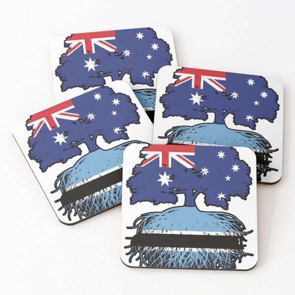 Item preview, Botswana Botswanian Australian Australia Tree Roots Flag designed and sold by FlagX.