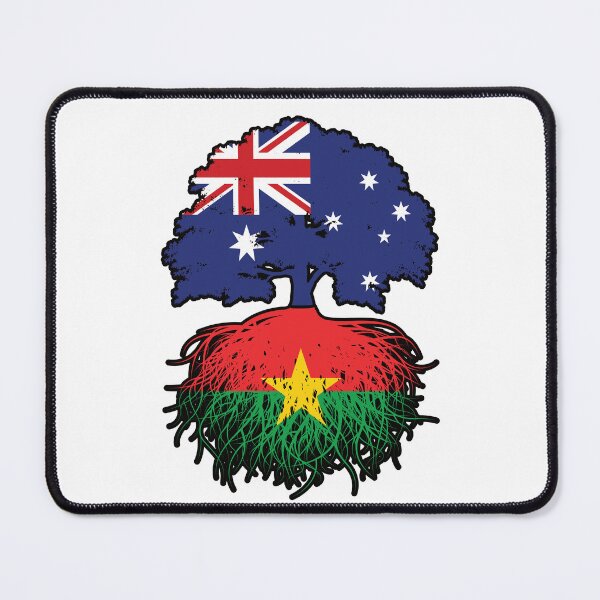 Item preview, Burkina Faso Burkinabe Australian Australia Tree Roots Flag designed and sold by FlagX.