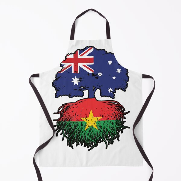 Item preview, Burkina Faso Burkinabe Australian Australia Tree Roots Flag designed and sold by FlagX.
