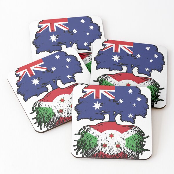 Item preview, Burundi Burundian Australian Australia Tree Roots Flag designed and sold by FlagX.