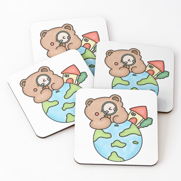 Item preview, Adventurous Bear Exploring the World  designed and sold by daydreammood.