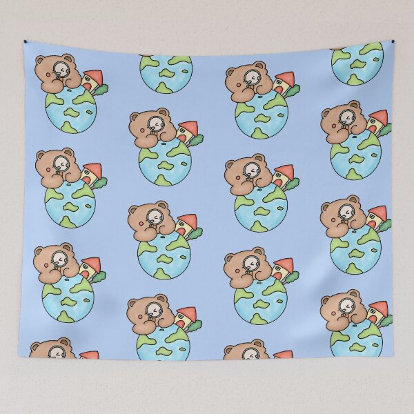 Item preview, Adventurous Bear Exploring the World  designed and sold by daydreammood.