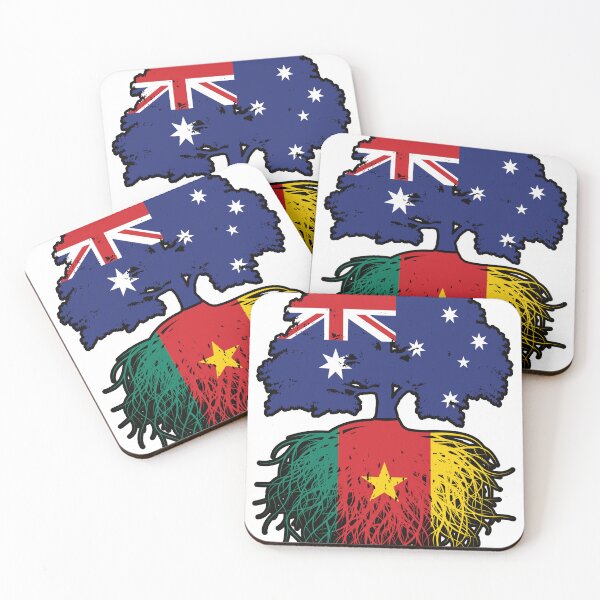 Item preview, Cameroon Cameroonian Australian Australia Tree Roots Flag designed and sold by FlagX.