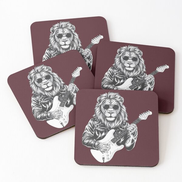 Item preview, Lion with a guitar designed and sold by YoungMind95.