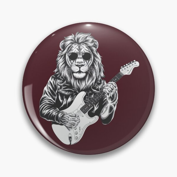 Item preview, Lion with a guitar designed and sold by YoungMind95.