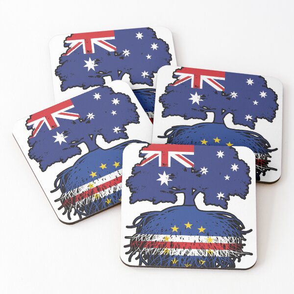 Item preview, Cabo Verde Cabo Verdean Australian Australia Tree Roots Flag designed and sold by FlagX.