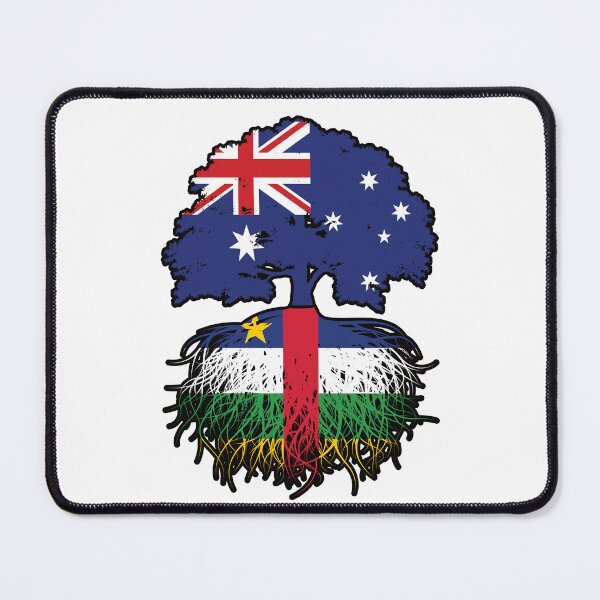 Item preview, Central African Republic Central African Australian Australia Tree Roots Flag designed and sold by FlagX.