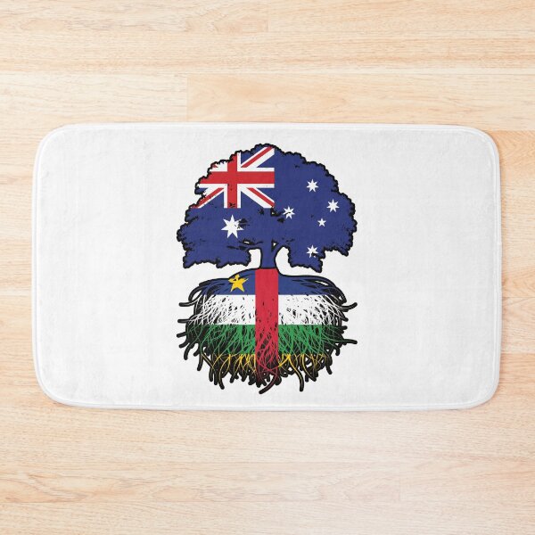Item preview, Central African Republic Central African Australian Australia Tree Roots Flag designed and sold by FlagX.