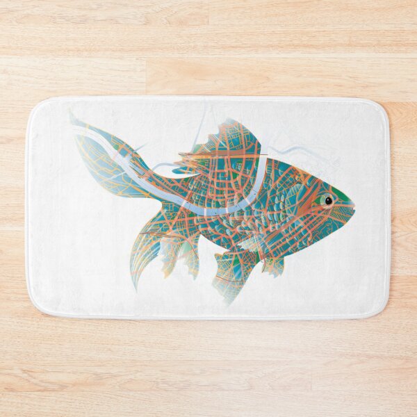 Item preview, FRESHWATER FISH • map art Souvenir • from Basel with ❤️ designed and sold by procreaction.