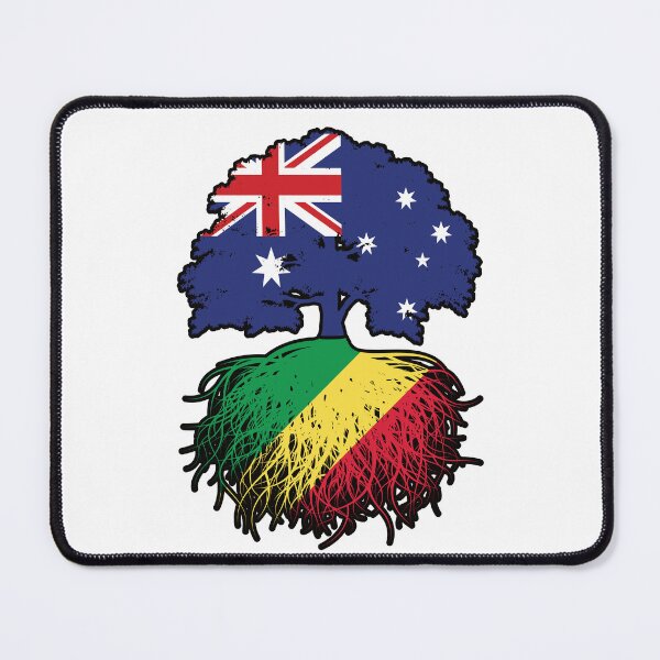 Item preview, Congo Congolese Australian Australia Tree Roots Flag designed and sold by FlagX.