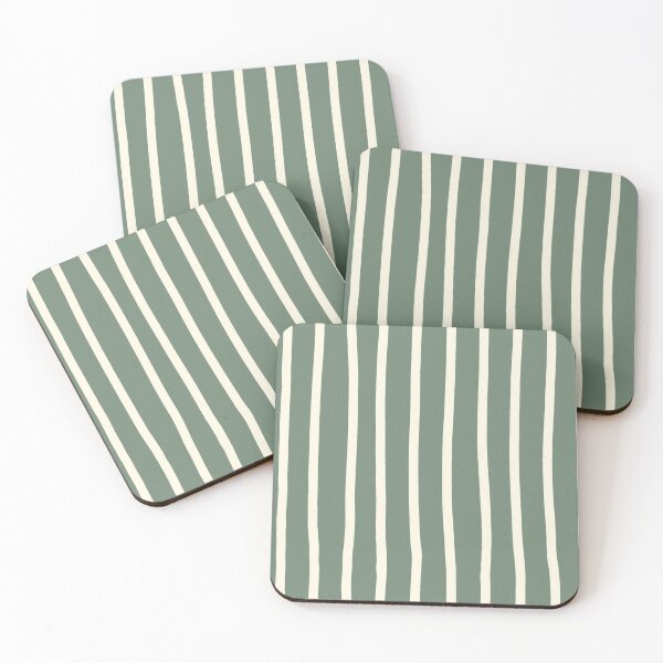 Item preview, Medium Green Stripes designed and sold by KattauDesigns.