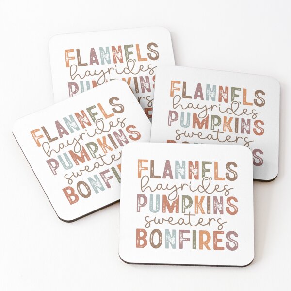 Item preview, Flannels Hayrides Pumpkins Sweaters Bonfires designed and sold by Geek'eh Goods.