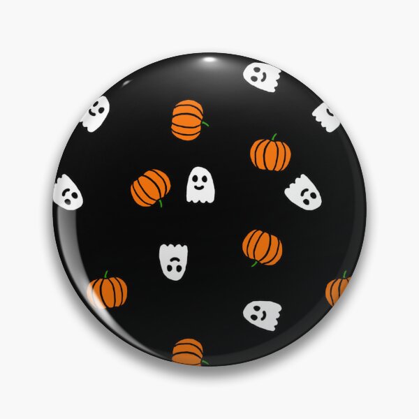 Item preview, smiling ghosts and pumpkins designed and sold by lovesimplicity1.