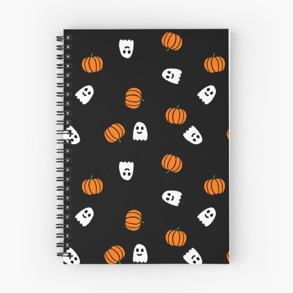 Item preview, smiling ghosts and pumpkins designed and sold by lovesimplicity1.
