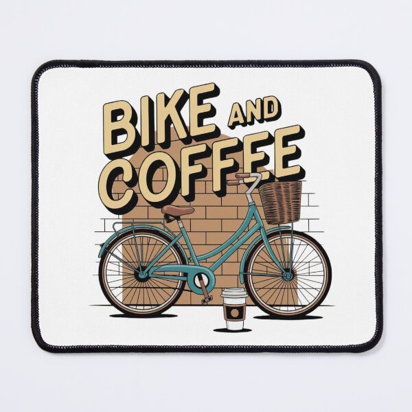 Item preview, Bike and coffee design designed and sold by MonaCreations.