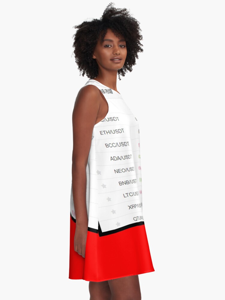 Alternate view of CRYPTO MONEY CALENDAR A-Line Dress
