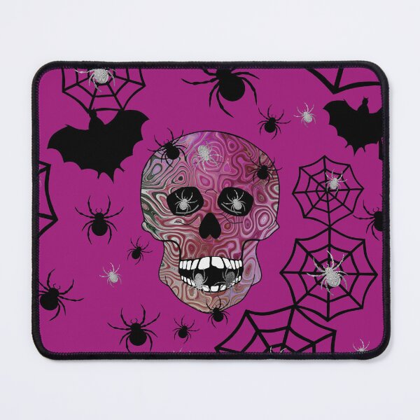 Item preview, Purple Skull Head Black Bats Spiders designed and sold by Sartoris Art.