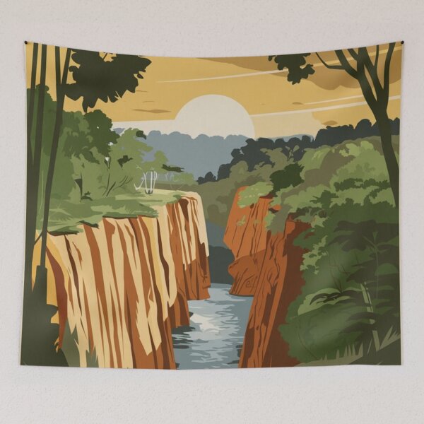 Item preview, Launceston Vintage Travel Poster designed and sold by TravelerRat.