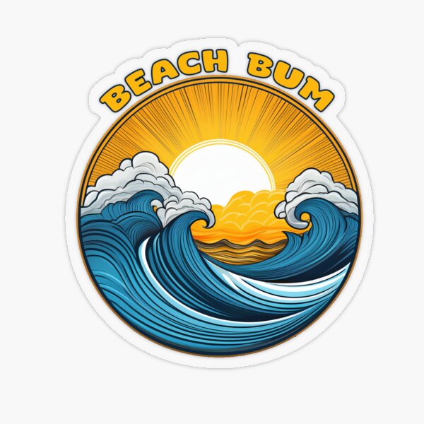 Item preview, BEACH BUM WAVES designed and sold by La Loca.