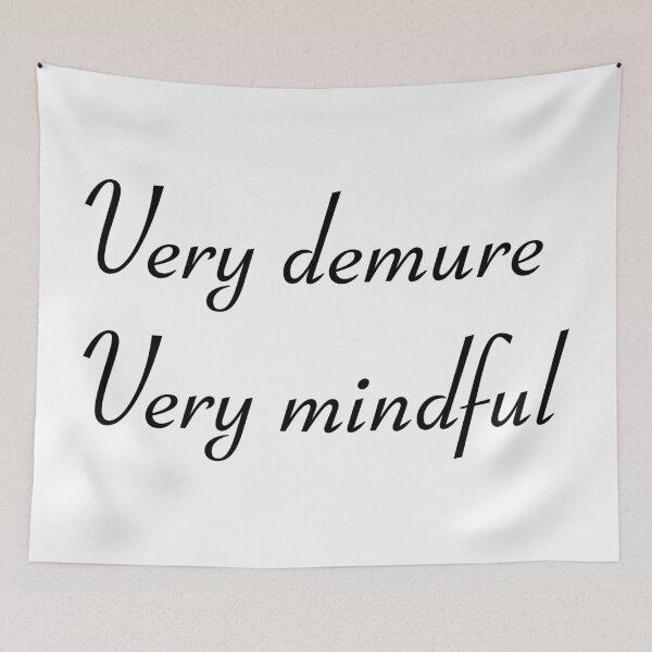 Item preview,  demure, very demure, demure sticker, demure sticker, very demure very mindful designed and sold by KLINESTORE.