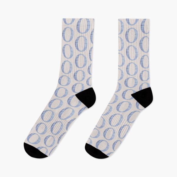 Item preview, Letter O Blue Watercolor Stripes Monogram Initial designed and sold by theartofvikki.